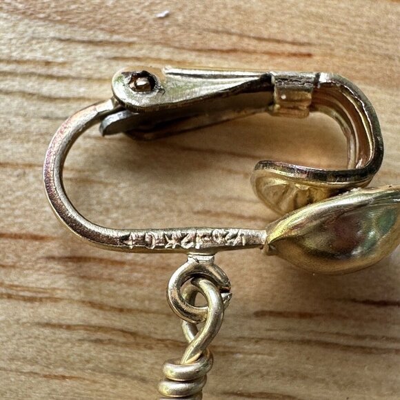 VTG Zuni Liquid Silver‎ Gold Plated Bracelet + Earrings Stamped Sterling & LC - Picture 7 of 12